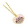 Picture of Carat Shop Pusheen - the Cat Pink and Gold Heart Necklace (PTCN0100)