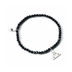 Picture of Carat Shop Harry Potter - Semi Precious Stone Bracelet with Sterling Silver Deathly Hallows Charm (HPCR0529)