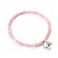 Picture of Carat Shop Barbie - Sterling Silver Silhouette Charm & Rose Quartz Bead Bracelet (BMSB0018)