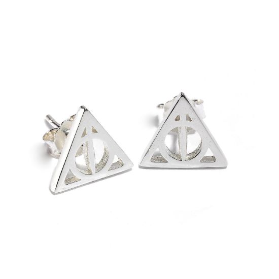 Picture of Carat Shop Harry Potter - Sterling Silver Deathly Hallows Stud Earrings (SE0054)