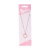 Picture of Carat Shop Barbie - Pink Enamel Heart Pendant Necklace with Crystal (BMN00003)