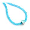 Picture of Carat Shop Barbie - Blue bead necklace with round Barbie - Bead Charm (BMN00005)