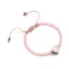Picture of Carat Shop Barbie - Pink Bead Friendship Bracelet with Heart Shaped Bead (BMFB0007)