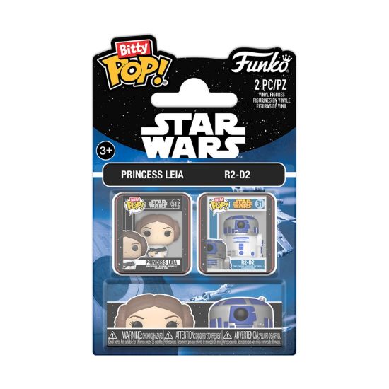 Picture of Funko Bitty Pop! 2-pack Disney: Star Wars - Leia & R2D2 Vinyl Figures