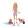 Picture of Mattel Barbie®: You Can Be Anything - Doll with Puppies and Pet Wheelchair Playset (HTK37)