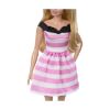 Picture of Mattel Barbie® 65th Anniversary - Blonde Doll with Pink Striped Dress (HTH66)