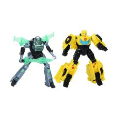 Picture of Hasbro Transformers Earthspark: Cyber-Combiner - Bumblebee & Mo Malto Action Figures (F8439)