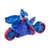 Picture of Hasbro Marvel Avengers: Epic World of Action - Captain America Shield-Shot Cycle Vehicle 4" Figure (G0889)