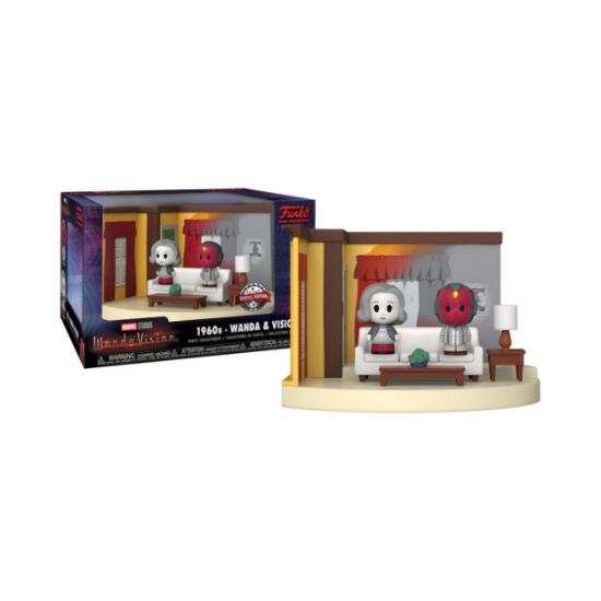 Picture of Funko Mini Moments: Marvel Studios WandaVision - 1960s - Wanda & Vision (Living Room) (Special Edition) Vinyl Collectibles