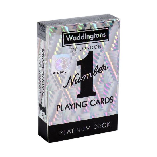 Picture of Winning Moves: Waddingtons No.1 - Platinum Playing Cards (35521)