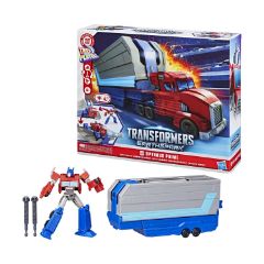 Picture of Hasbro Transformers Truck to Playset: Earthspark - Optimus Prime Battle Trailer (G0750)