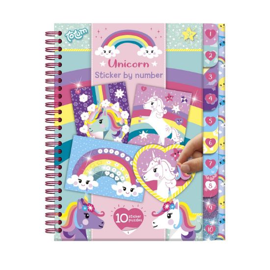 Picture of Totum: Unicorn - Sticker By Number Book (TT072008)