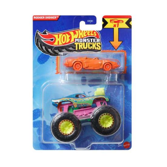 Picture of Mattel Hot Wheels: Monster Trucks - Rodger Dodger 2 Pack Vehicles (JCG44)