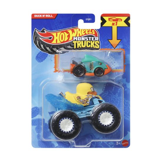 Picture of Mattel Hot Wheels: Monster Trucks - Duck N' Roll 2 Pack Vehicles (JCG36)
