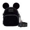 Picture of Loungefly Disney 100th: Mickey Mouse Corduroy Convertible Crossbody (WDTB3207)