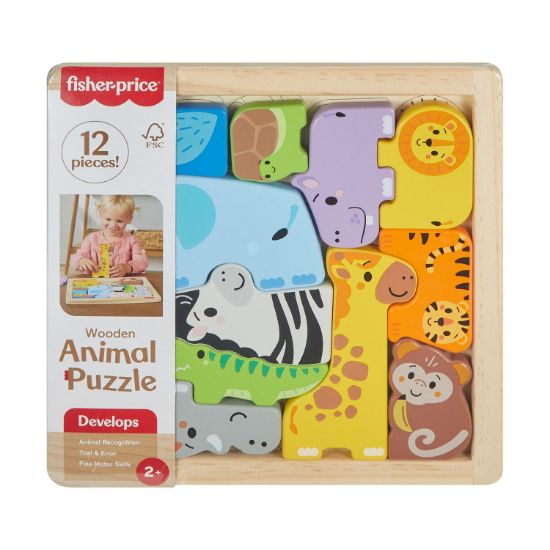 Picture of Fisher-Price®: Wooden Animal Puzzle (JFG10)