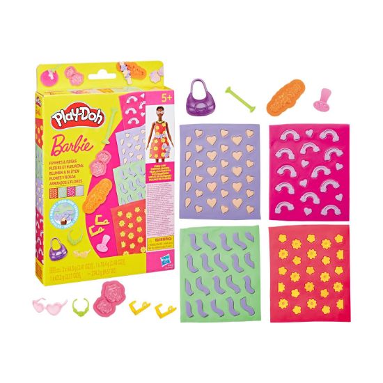 Picture of Hasbro Play-Doh: Fashion - Barbie Designer Patterns Packs Flowers And Florals (G1363)