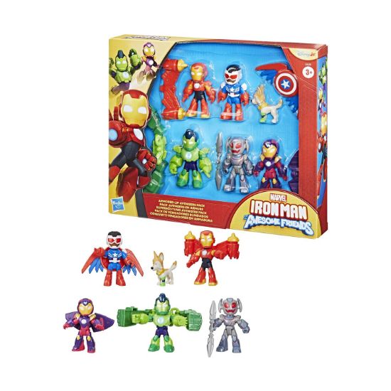 Picture of Hasbro Marvel Iron Man And His Awesome Friends: Armored Up Avengers Pack - Figures (G1255)