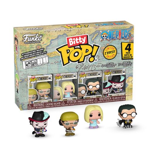 Picture of Funko Bitty Pop! 4-Pack: One Piece - Usopp, Kaya, Kuro, Bitty Pop! Chase Vinyl Figures