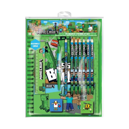 Picture of Pyramid: Minecraft - Characters A4 Bumper Stationery Set (SR74692)