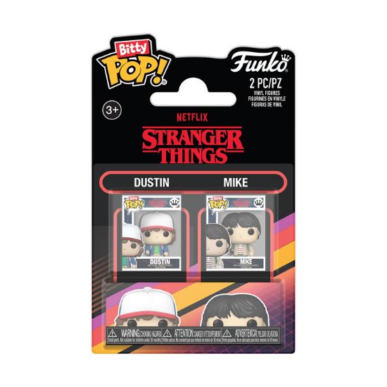 Picture of Funko Bitty Pop! 2-Pack: Stranger Things - Dustin & Mike Vinyl Figures