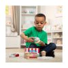 Picture of Melissa & Doug Pretend Play: Wood Scoop & Stack - Ice Cream Playset (6074871)