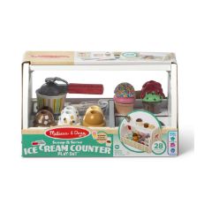 Picture of Melissa & Doug Pretend Play: Wood - Scoop & Serve Ice-Cream Counter Play Set (6074905)