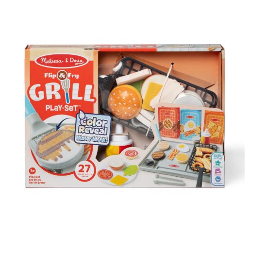 Picture of Melissa & Doug Pretend Play: Non-Wood  Flip & Fry Grill Set (6074893)