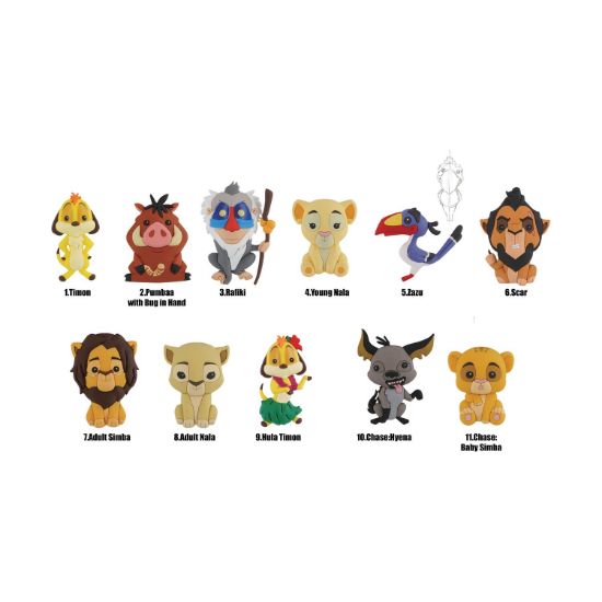 Picture of Monogram Disney: The Lion King (Series23) (Blind Bag/Random) 3D Foam Bag Clips Figures (85220)