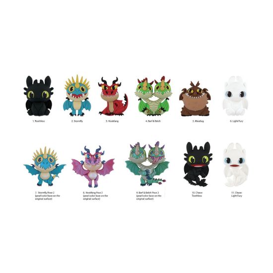 Picture of Monogram: How to Train Your Dragon (Series1) (Blind Bag/Random) 3D Foam Bag Clips Figures (76005)