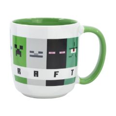 Picture of Stor: Minecraft Squared Pattern - Young Adult Ceramic Elite Mug In Gift Box (385ml) (75618)