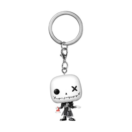 Picture of Funko Pocket Pop! Disney: The Nightmare Before Christmas (Patchwork) - Jack Skellington Vinyl Figure Keychain