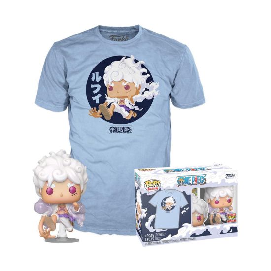 Picture of Funko Pop! & Tees: One Piece - Luffy Fifth Gear Vinyl Figure & T-Shirt (M)