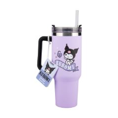 Picture of Paladone: Kuromi - Multiway Travel Cup and Straw (900ml) (PP14604KUR)