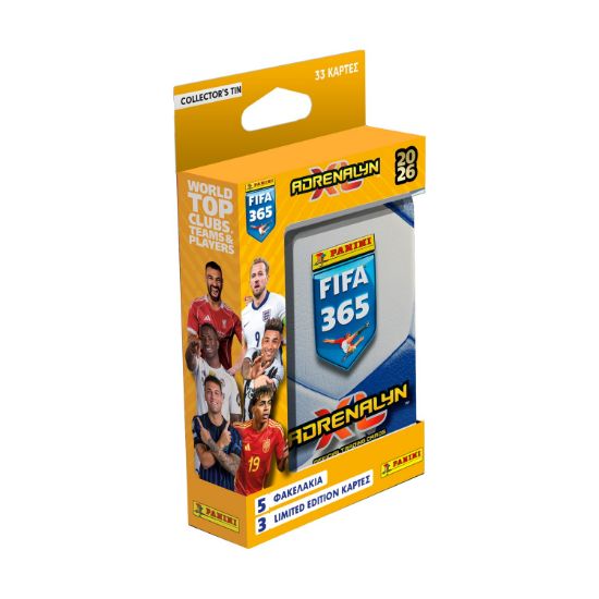 Picture of Panini Fifa 365: 2026 Adrenalyn XL- Metal Pocket Tin (5 Packs, 3 Limited Edition Cards)
