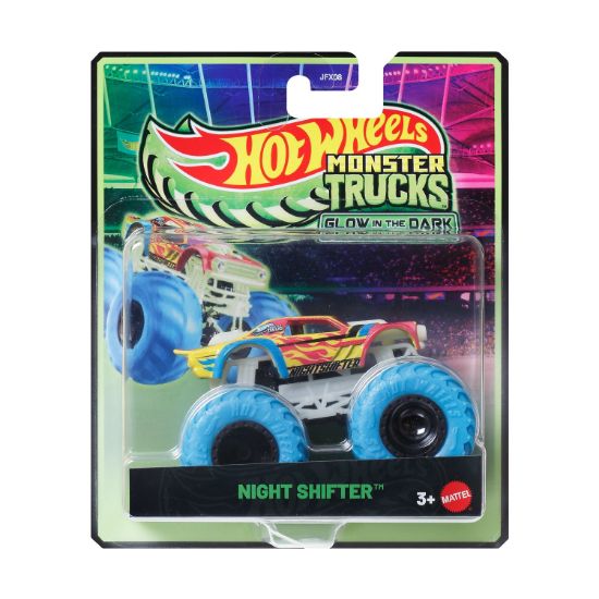 Picture of Mattel Hot Wheels: Monster Trucks Glow In The Dark - Night Shifter Vehicle (JCG71)